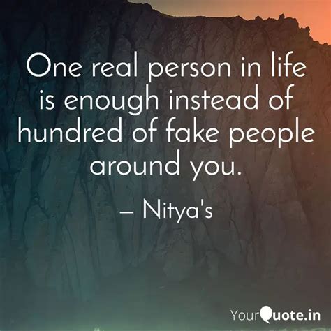 One real person in life i... | Quotes & Writings by Nisha Das | YourQuote