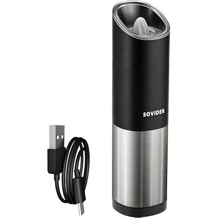 Buy Lyrovo Electric Gravity Salt & Pepper Grinder Set Salt Pepper Mill ...