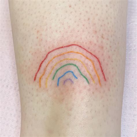 35 Small Rainbow Tattoos in 2021 - Small Tattoos & Ideas