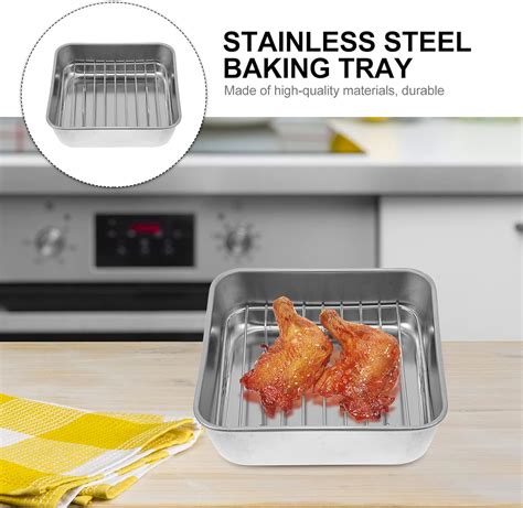 Hemoton Toaster Oven 2 Sets Steaming Tray Stainless India | Ubuy