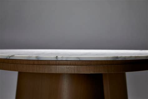 Carrara marble and american walnut dining table OOMA By REDA AMALOU DESIGN design Reda Amalou