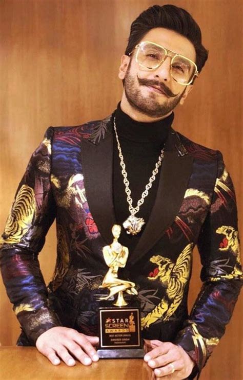 Ranveer Singh Wore A Tiger Print Outfit For Star Screen Awards