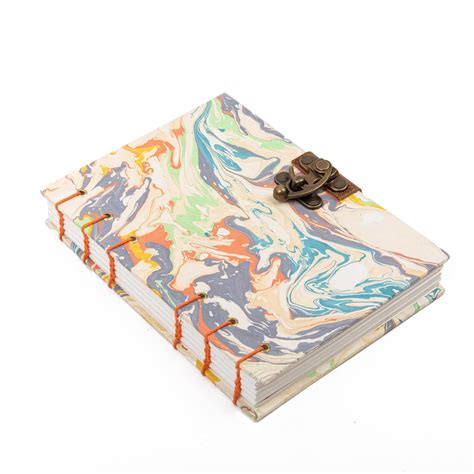 CRAFT JUNKY Diary Notebook with Buckram Hard Cover - Black - Unruled ...