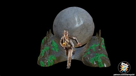 🪤 Indiana Jones Boulder Trap Diorama for 3.75 and 6 inch figures・ 3D ...