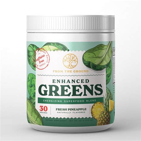 Amazon.com: Super Greens Powder • Mixed Greens with Psyllium Husk Powder, Spirulina Powder ...