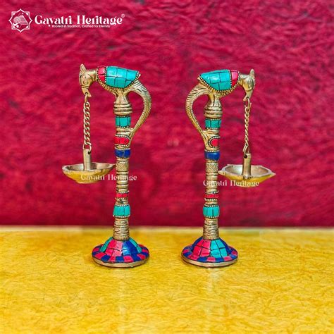 Brass Peacock Diya – Traditional Oil Lamp for Décor | Gayatri Heritage