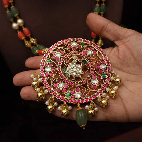 Kundan Long Necklace & Polki Long Necklace for Women