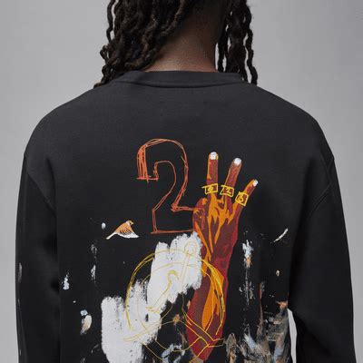 Jordan Artist Series by Jammie Holmes Fleece Crew-Neck Sweatshirt. Nike IN