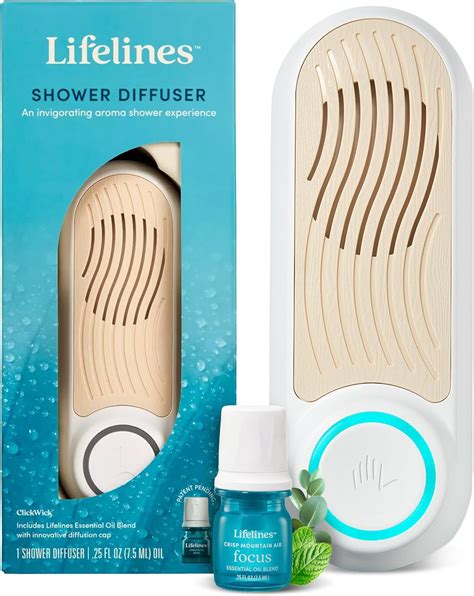 Amazon.com : Lifelines Shower Diffuser - Wall-Mounted Essential Oil ...