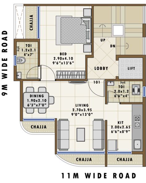 Hezal Sai Guru Residency at Ulwe by Hezal Construction - Floor Plans ...