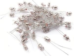 Electronic Spices PACK OF 20 Bright Red Light Neon Light Bulb Indicator ...