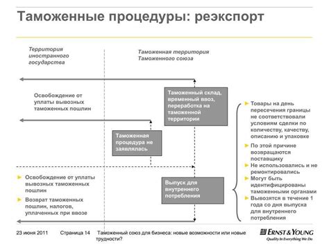 Таможенная процедура реэкспорта. Таможенный кодекс Таможенного союза