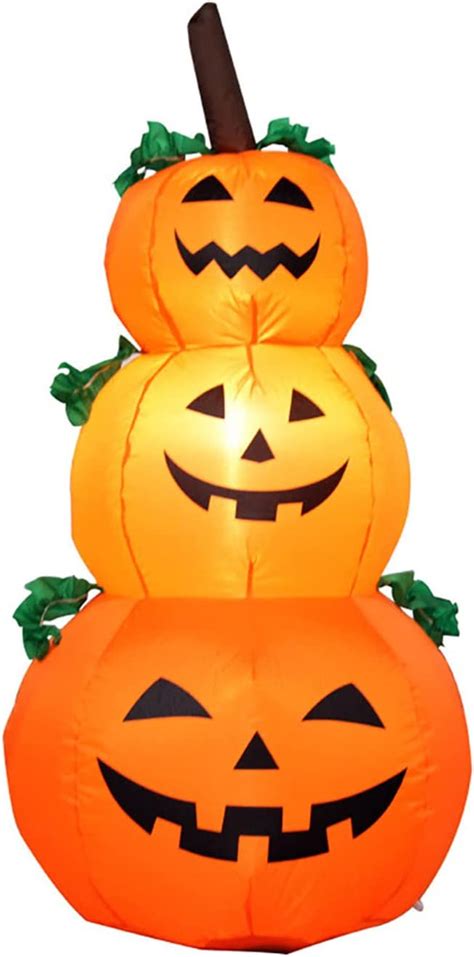 Buy FARONZE Halloween Inflatable Pumpkin Lighted Indoor & Outdoor ...
