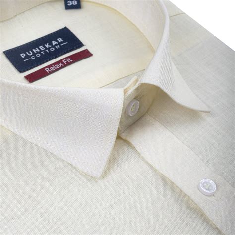 Off White Color Lyocell Cotton Shirt For Men – Punekar Cotton