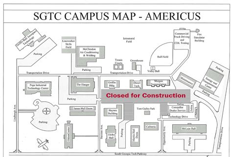 South Georgia State College Campus Map