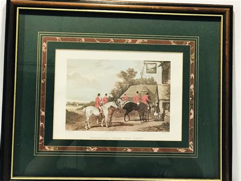 Vtg William Shayer Returning From The Hunt Engraved by Stock Lithograph ...