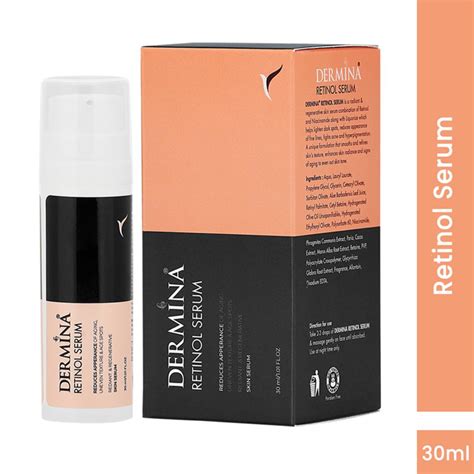 Buy DERMINA Retinol Serum For Anti-Aging, Uneven Skin Texture ...
