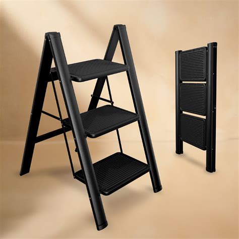 Lifelong 3-Step Steel Ladder – Foldable & Portable Multipurpose Stool ...