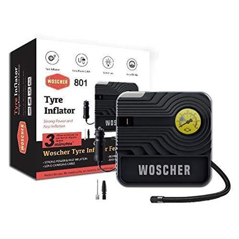 Woscher 801 Rapid Performance Car Tyre Inflator for Car or Tyre ...