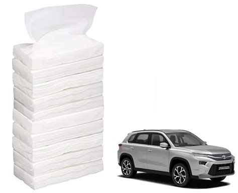 Auto Addict Car Tissue Refiller Set of 10 Pcs with 200 Sheets (100 ...