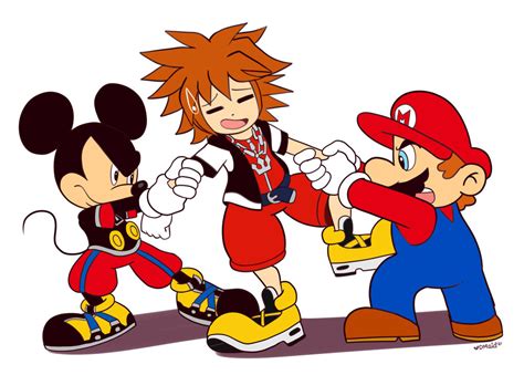 Image result for Dissidia Mickey Sora vs