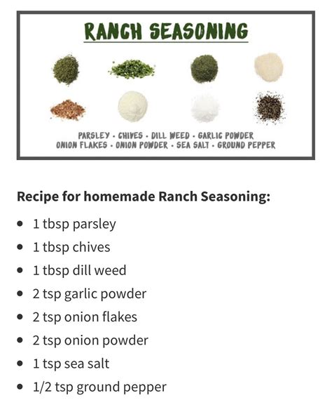 Homemade Ranch Seasoning Recipe