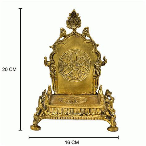 The Advitya | Chakra Brass Singhasan - God Throne | Brass Singhasan