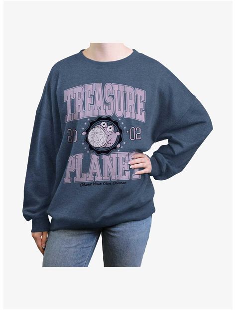 Disney Treasure Planet Morph College Womens Oversized Sweatshirt - BLUE ...