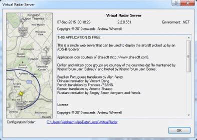 Image result for Virtual Radar Setup