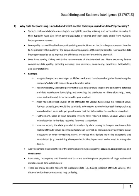 2170715 Data Mining and Business Intelligence-Notes PDF-Unit-4 - 1) Why ...