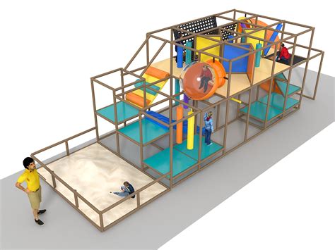 Indoor Playground GPS1209 - 11 ft. H x 36 ft. W x 12 ft. | Go Play Systems