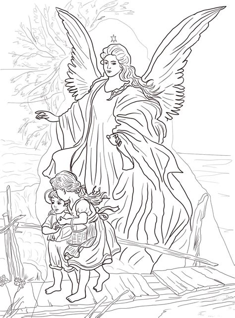 Angels Coloring Pages. Download and print for free