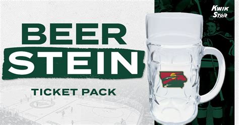 Iowa Wild Beer Stein Ticket Pack - Nov 2, Wells Fargo Arena, Des Moines ...