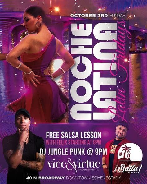 Latin Fridays - Vice & Virtue, Vice & Virtue, Schenectady, 10 October ...