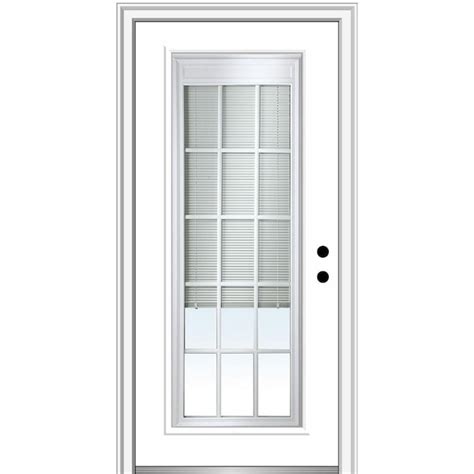 MMI DOOR 32-in x 80-in x 4-9/16-in Fiberglass Left-hand inswing Primed ...