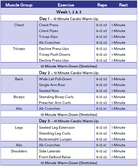 women's fitness 6 week plan