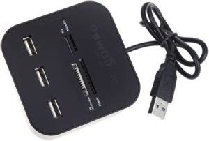 Q3 USB Hub 3 Port + All in One Card Reader Price in India - Buy Q3 USB ...
