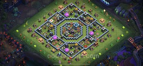 Best Anti 3 Stars Base TH13 with Link, Hybrid - Town Hall Level 13 Base ...