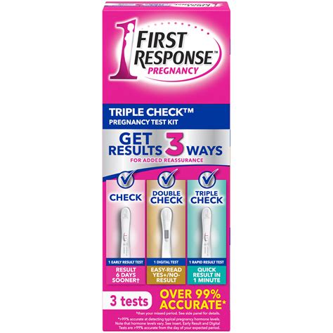 First Response Triple Check Pregnancy Test Kit