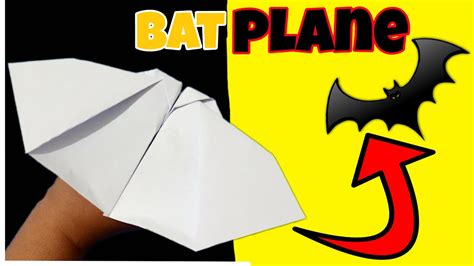 Bat Paper Airplane Tutorial 的图像结果
