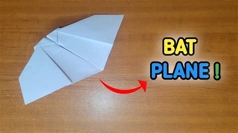 Bat Paper Airplane Tutorial 的图像结果