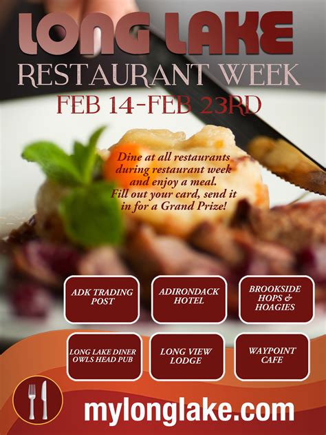 Long Lake celebrates Restaurant Week February 14-23, 2025 – Long Lake