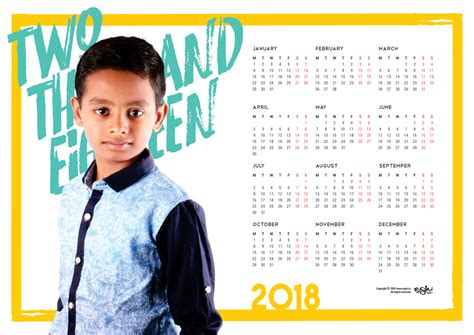 Neighbors kids calendar 2018 | Regin.in