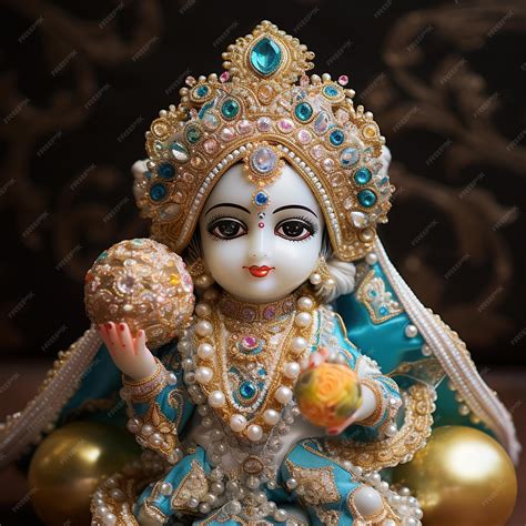 Bal krishna laddu gopal beautiful cloths and jewelry krishna ...
