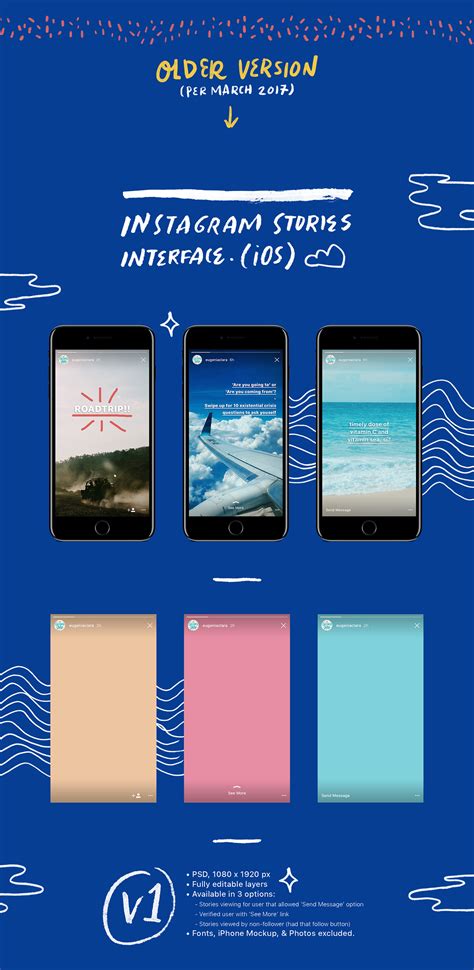 (UPDATED) Instagram Stories Interface - PSD Freebies :: Behance