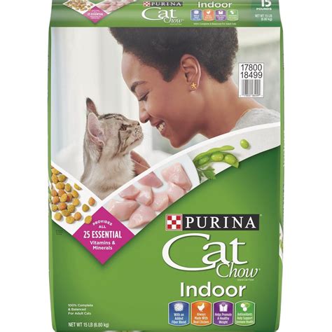 Purina Cat Chow Indoor Formula 15 Lb. Chicken Flavor Adult Dry Cat Food ...