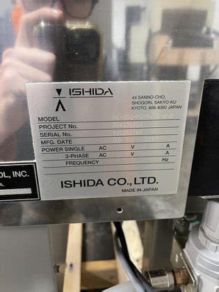Ishida Checkweigher DACS-GN-S300-58/PB-N-S, RE-300-P2-5/PB-A-B in ...