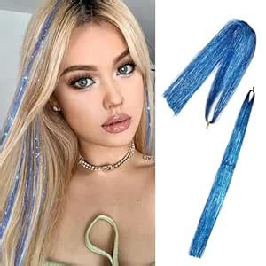 Wizme Colorful Artificial Hair Streaks Strips Highlighted Hair Streaks ...