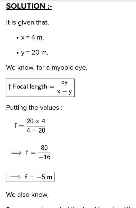 A person with myopia can see objects placed at a distance of 4m.if he ...