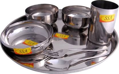 Shivshakti Arts Pack of 7 Stainless Steel Stainless Steel Lunch/Dinner ...